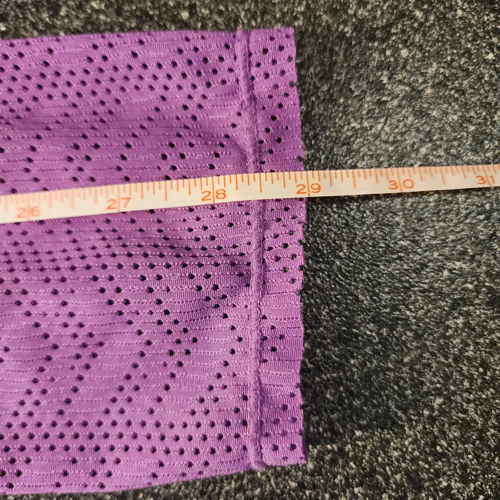 Prana Breathe Hoodie Womens L Purple Perforated V-neck Pocket Long Sleeve Yoga